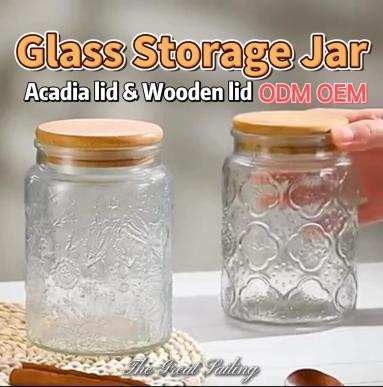 The Perfect Combination of Glass Storage Jars and Wooden Lids