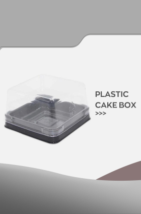 Plastic cake box