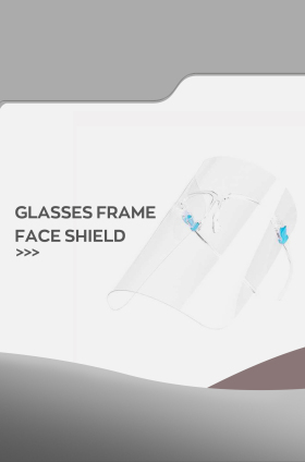 Glasses frame face shield