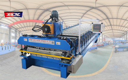 trapezoidal sheet tile making roll forming machine