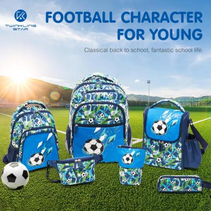 Soccer Student Backpack Football Bag Collection BTS Lunch Bag Pencil Case | Twinkling Star