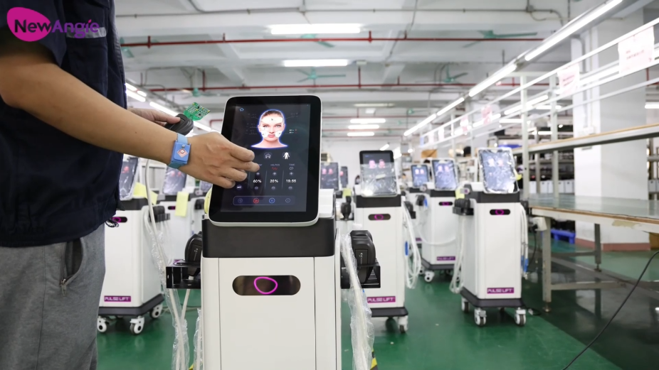 Behind the production of the Newangie EMS RF Face Lift machine