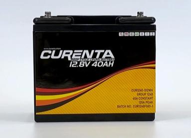 Curenta small Rechargeable 12V 40Ah Lithium Deep Cycle Battery Pack