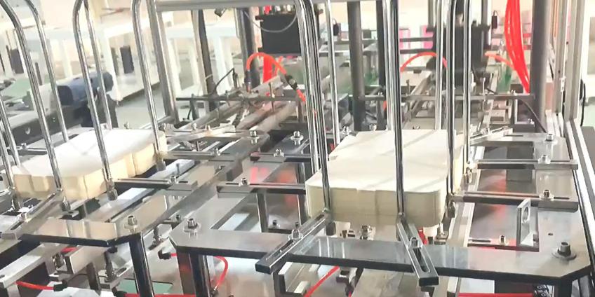 Paper lunch meal box forming machine
