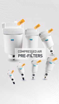 JXPC FA pre-filter, water separator, oil mist filter, and main line filter.