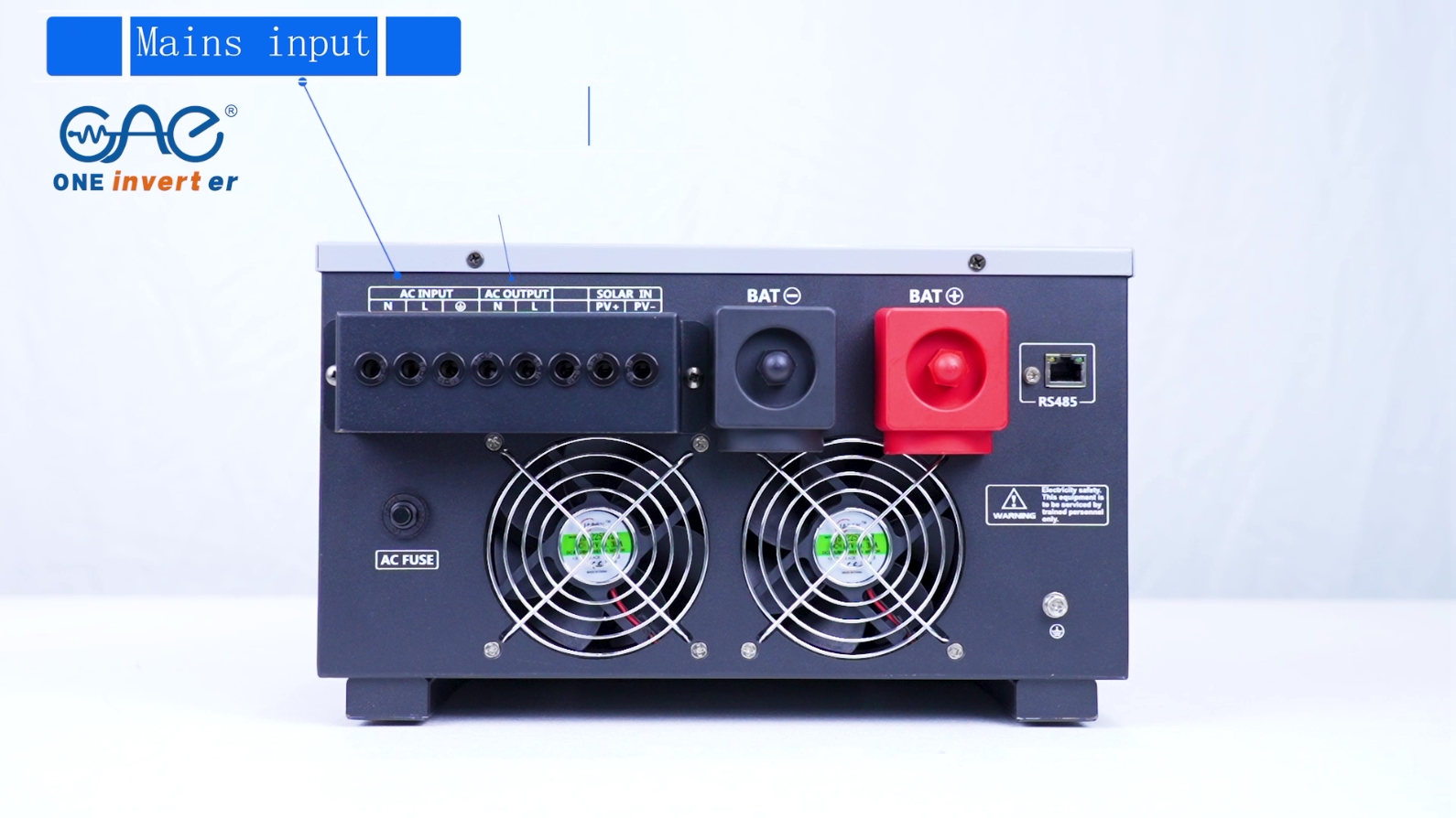 Oneinverter TG series hybrid solar inverter 1.5kw 3kw 5kw 12v 24v 48v with mppt solar charge controller