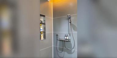 Piano Shower Set With Aluminum Alloy Faucet