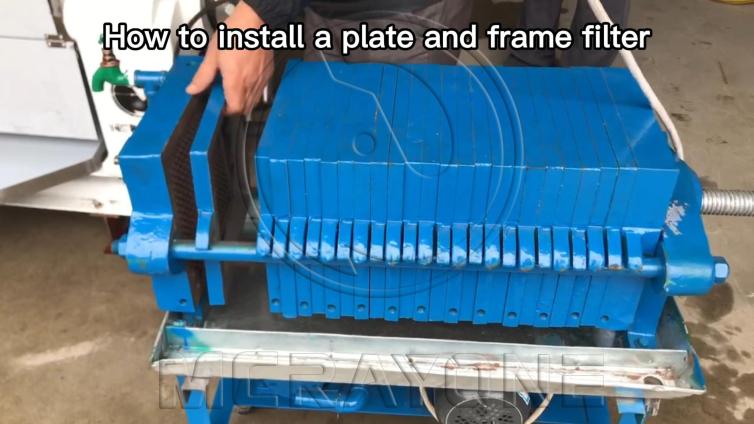 How to install a plate and frame filter