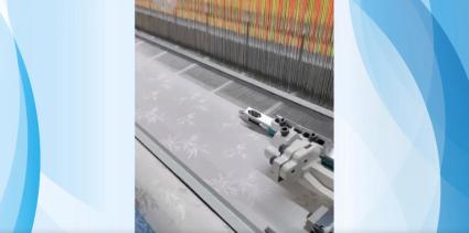 High speed jacquard weaving silk fabric rapier loom