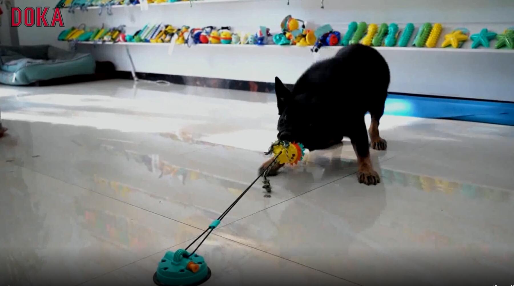 Pull Suction Cup Dog Toy for Aggressive Chewers Interactive Indestructible Puzzle Puppy Toy