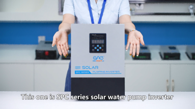 SPC series 1ph 3ph water solar pump inverter 1.5kw to 37kw 220vac 380vac with built in mppt