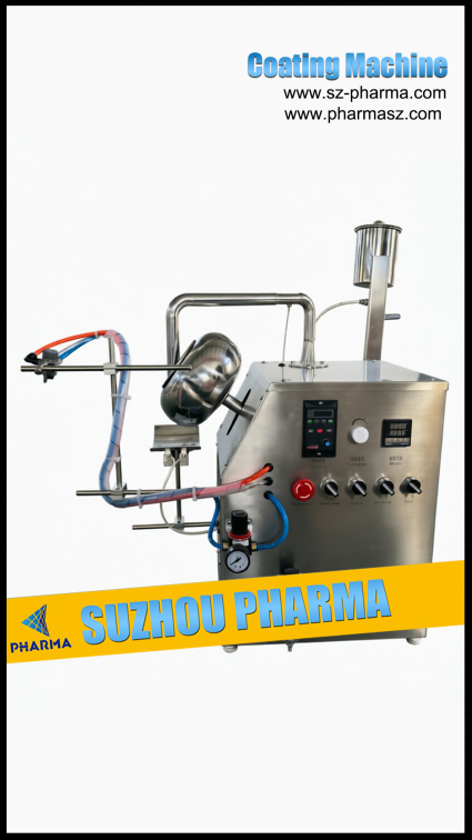 Compact benchtop coating machine designed specifically for laboratory