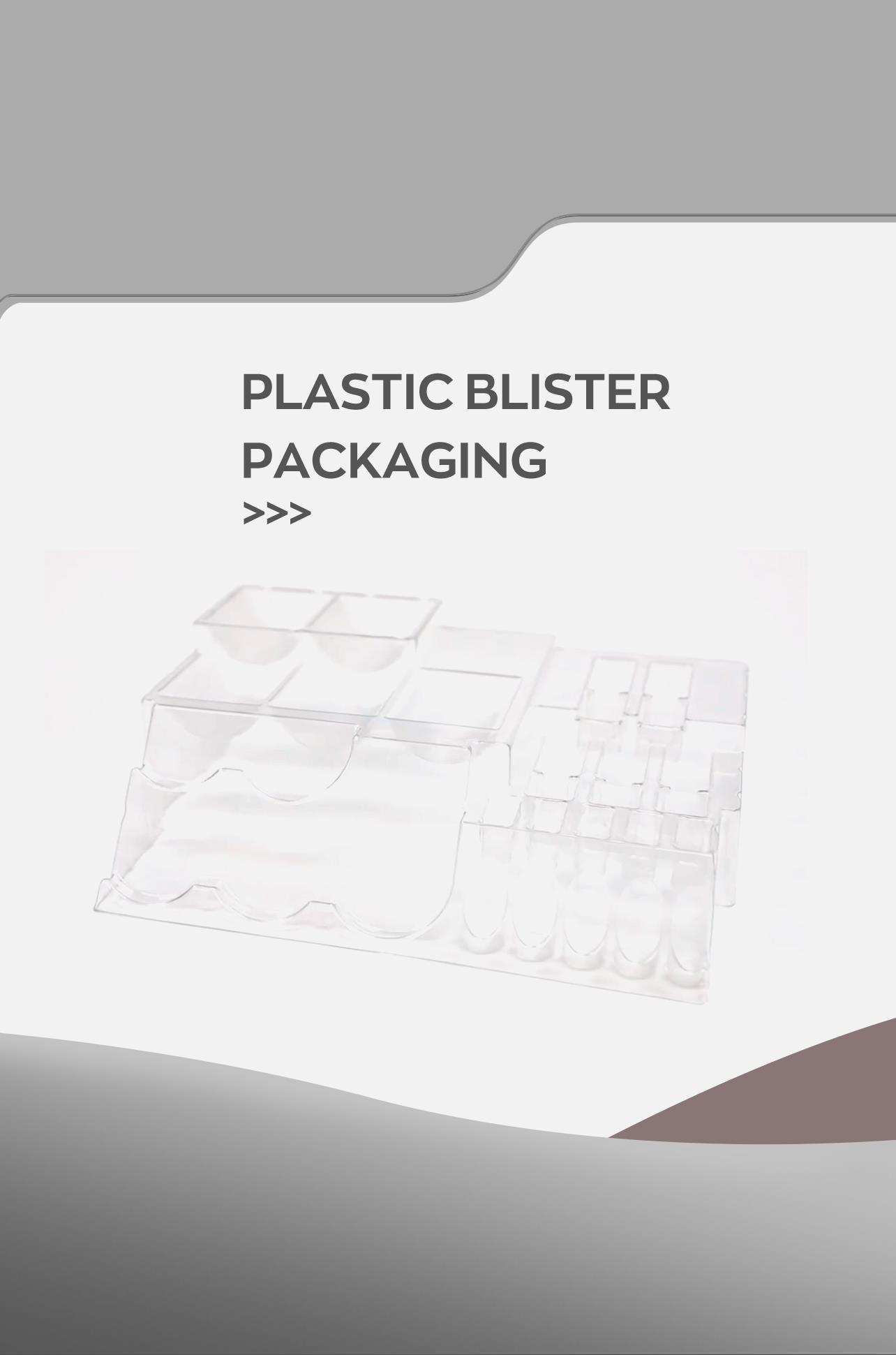 Plastic blister packaging