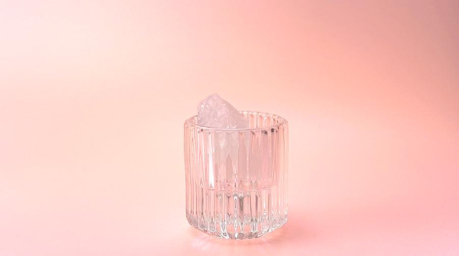 Mini transparent candle jar