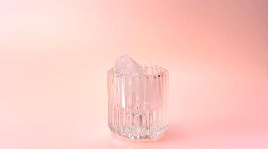 Mini transparent candle jar