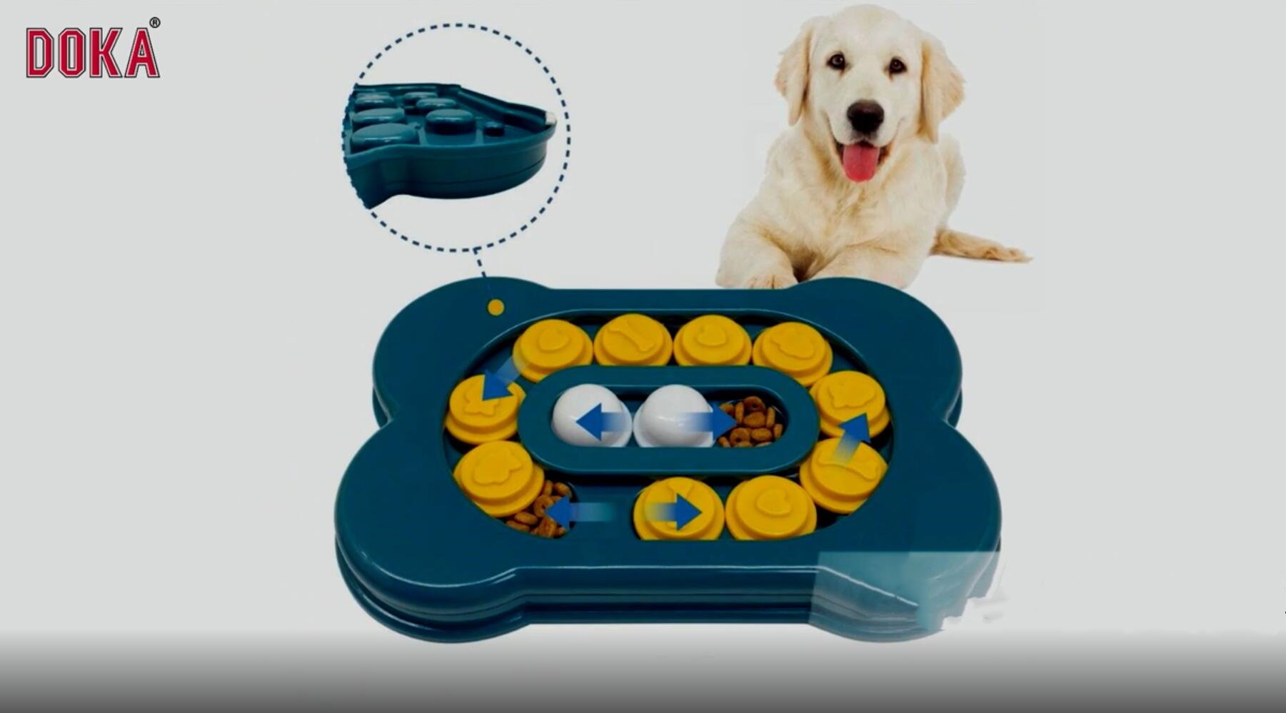 Dog iq slow feeder interactive dog puzzle feeding toy