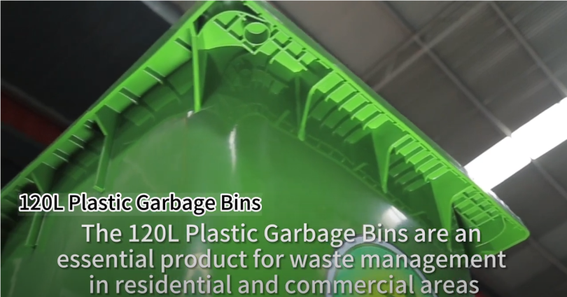 120L Plastic Garbage Bins With 2 Wheels