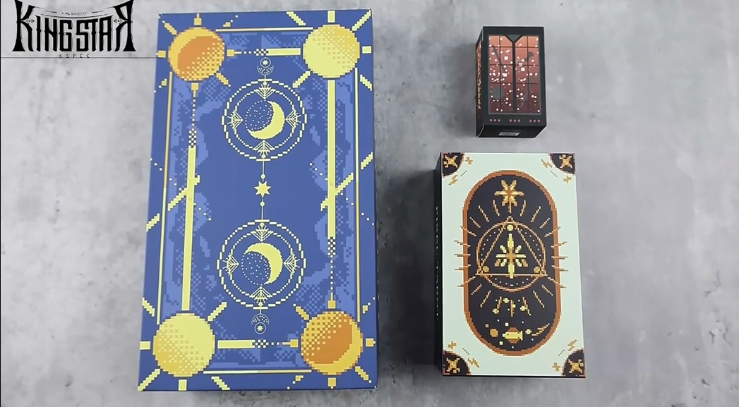 Custom 78 Silver Edge Pixels Tarot Cards With Guidebook
