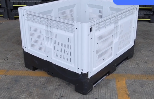 heavy-duty stackable pallet bins