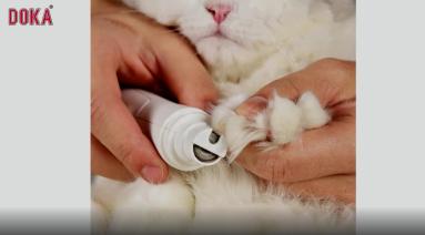 2-Speed electric rechargeable pet nail grinder painless paws grooming nail trimmer with 3 ports