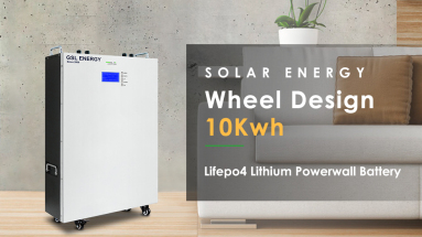 Wheel Design Solar Power Wall Battery Solar Lithium Powerwall 5Kwh 10Kwh With Inverter