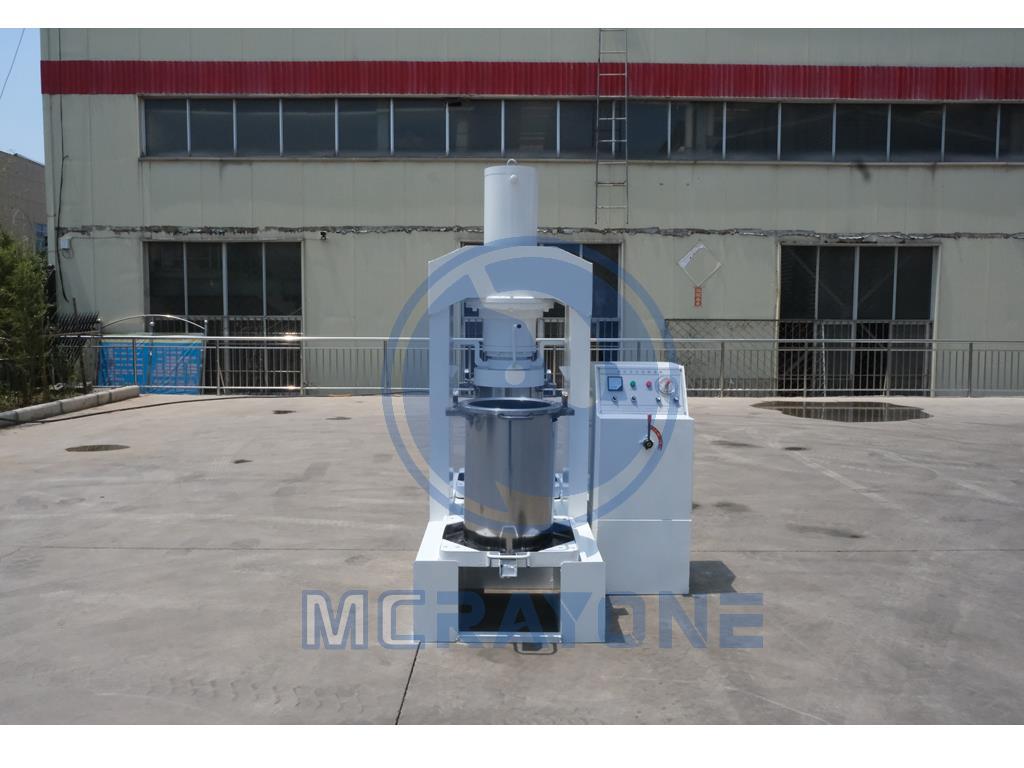 Single barrel hydraulic oil press