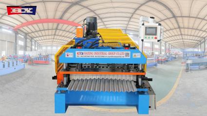 How does corrugated roof tile roll forming machine work?