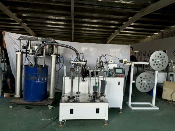 Double flap disc machine