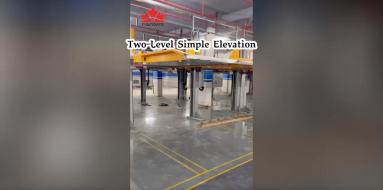 Two-level simple elevating parking equipment
