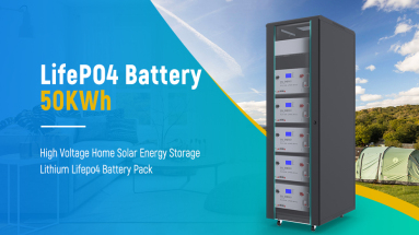 High Voltage Home Solar Energy Storage Solar Panel Lithium Lifepo4 Battery Pack