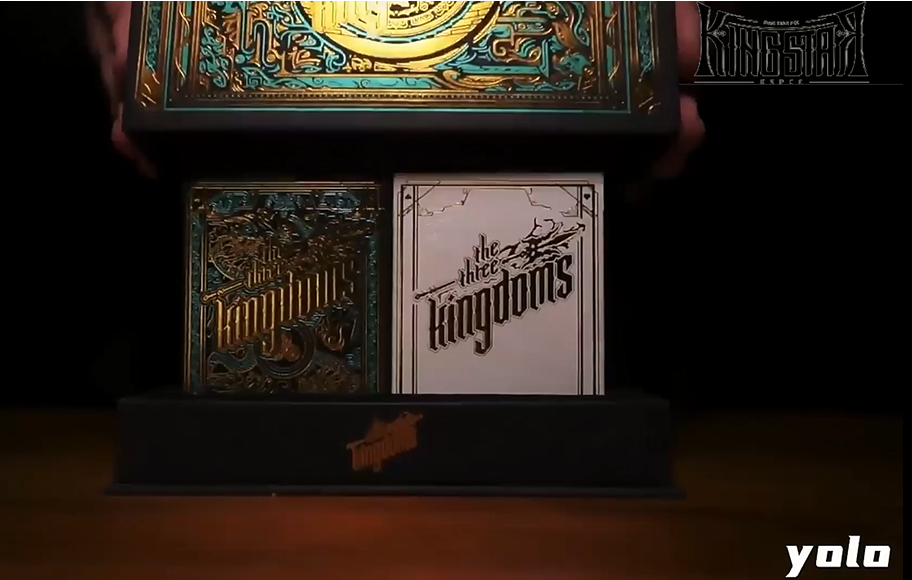Hot Stamping Gilded Embossing Metallic Ink Cardistry Playing Poker Card