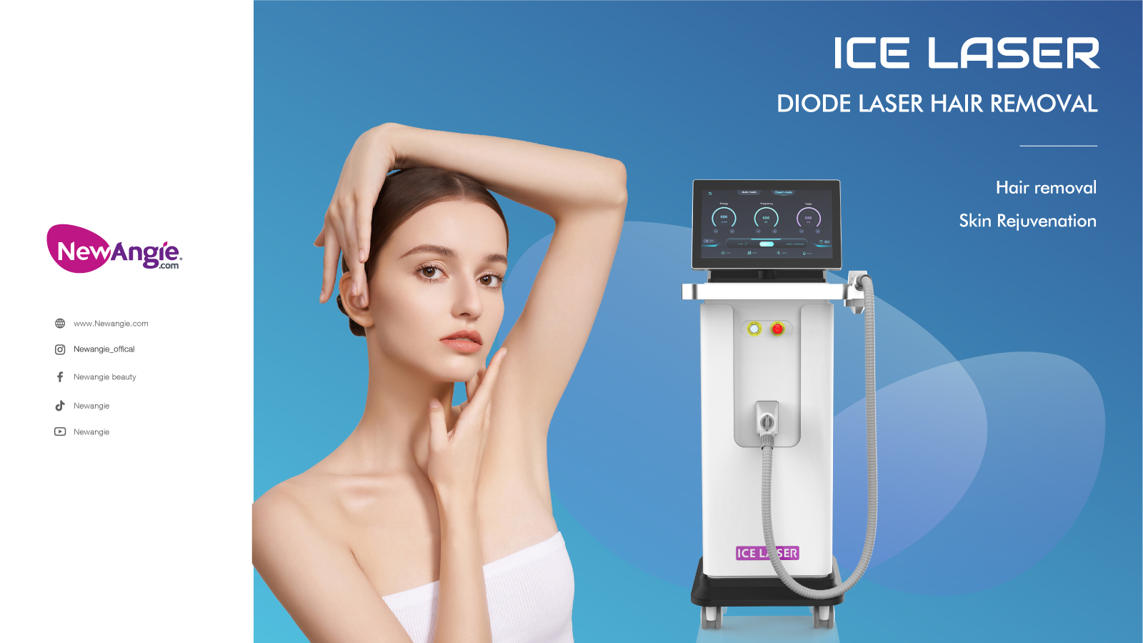 Newangie 1800W diode laser hair removal machine
