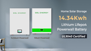 GSL Energy Tesla Home Solar Storage 14.34Kwh Lithium Battery Lifepo4 Powerwall Battery