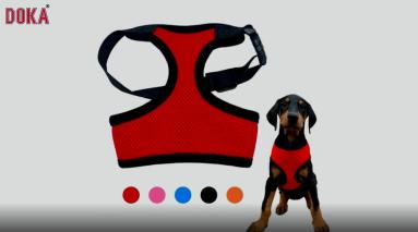 Soft air dog harness vest for easy walk safety and custom logo accept