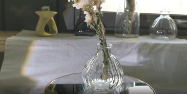 Glass flower jar-Small flower jar