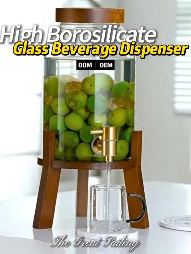 Two High Borosilicate Water Jugs for Wholesale and Custom Tableware Solutions