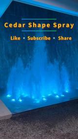 El Salvador Project: Cedar Shape Spray Water Feature Fountain | Fuente de agua con forma de cedro