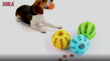 Dog chew rubber dog snack ball