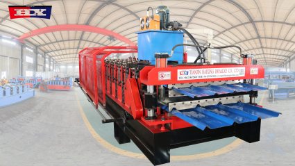 914 trapezoidal double layer roofing machine for American
