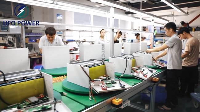 Production-line at factory for Smart Battery Solution and Lithium Battery Solution