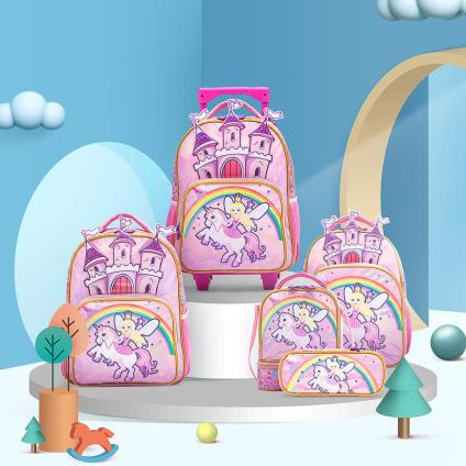 Castle Backpack And Pencil Case For Girls Princess | Twinkling Star Handbag