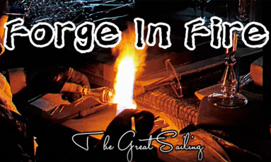 Forge in fire, hand-woven natural of glassware