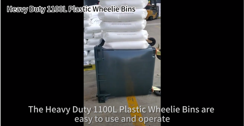 Heavy Duty 1100L Plastic Wheelie Bins