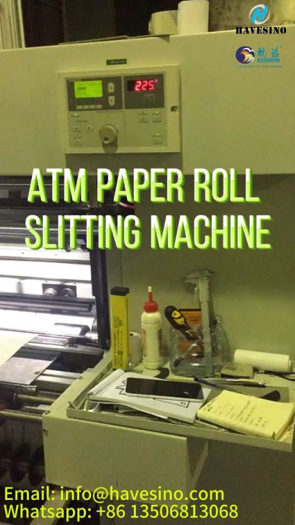 ATM Paper Roll Slitting Machine