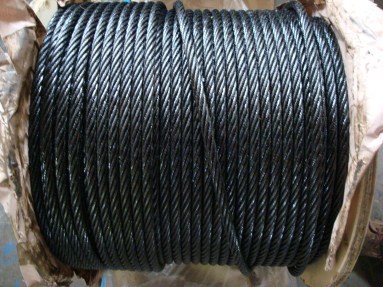 Ungalvanized steel wire rope