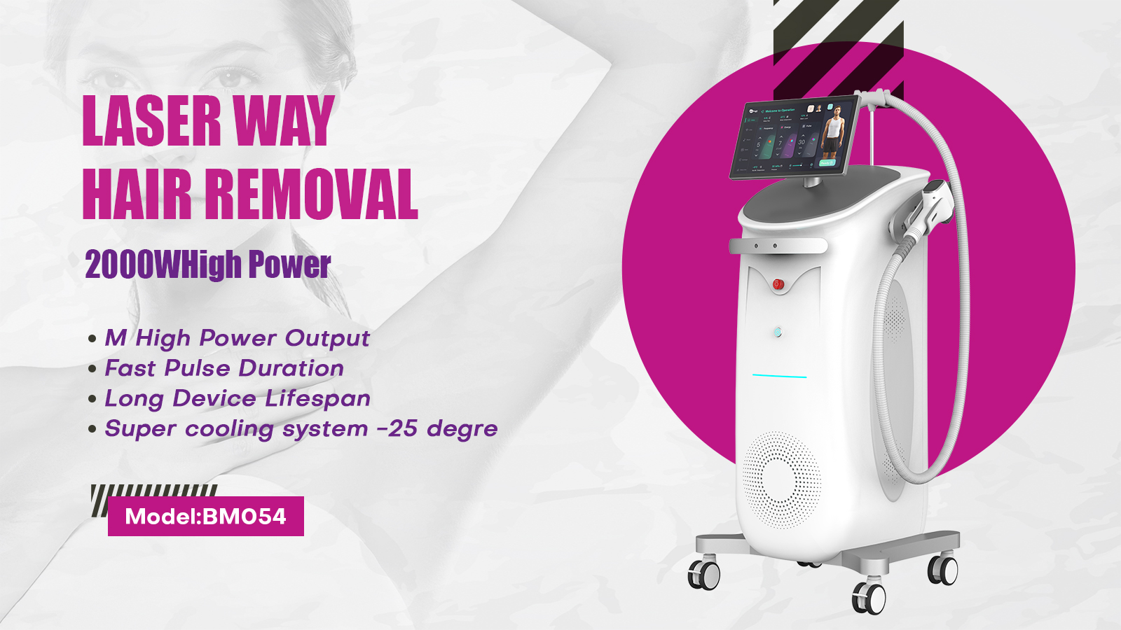 Laser Hair Removal Machine with AI Follicle Analysis | Professional Operation Demo