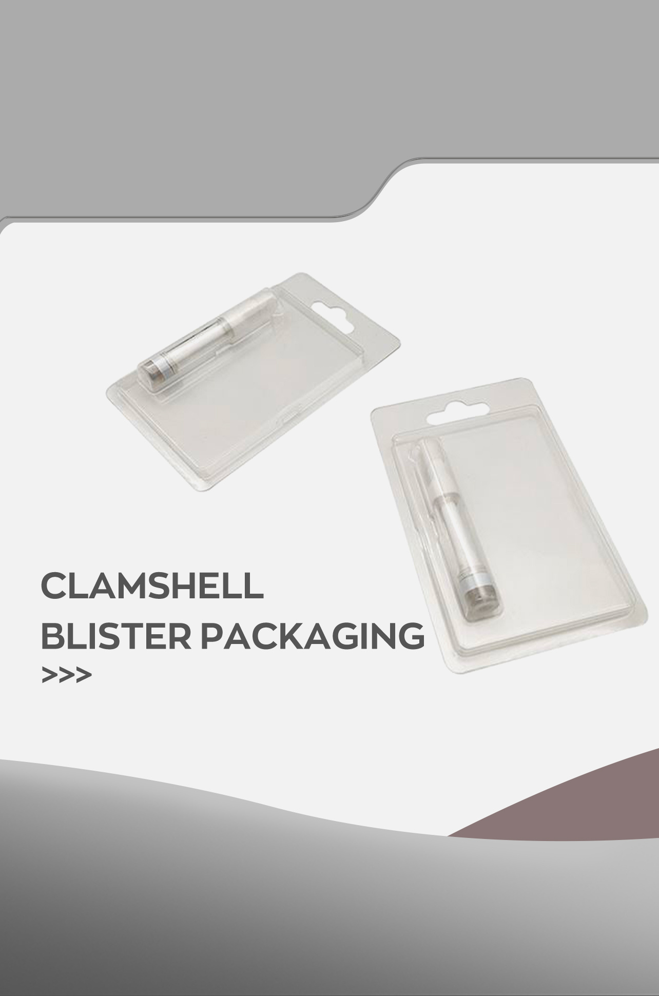 Clamshell blister packaging