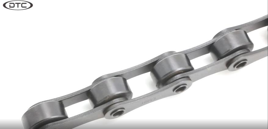 Hollow pin roller chains and conveyor chains