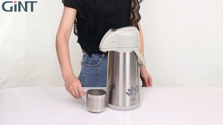 thermal airpot, vacuum insulated airpot, stainless steel airpot