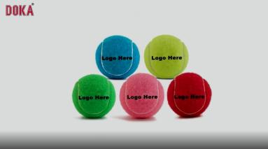 Customized Color Rubber dog interactive chew toys pet tennis ball for training logo dog ball